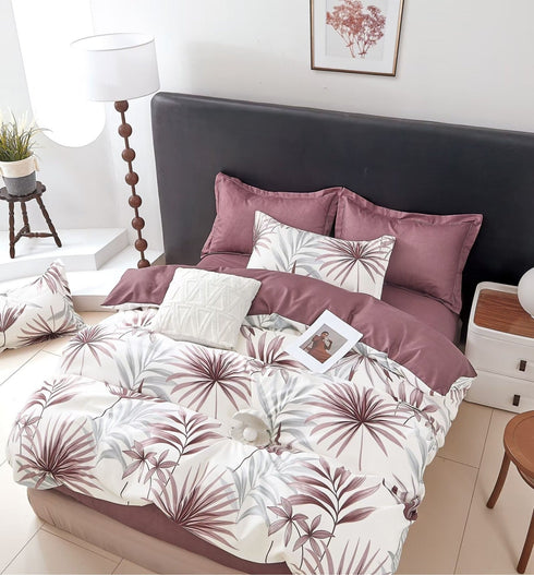 Florida Hudson King Size Imported Bed Sheet Set with Coordinated Pillow Covers